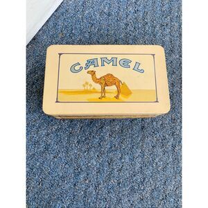 Camel vintage collectible cigarette tin 7.5”x4.5”